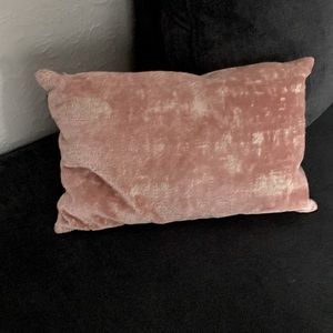 Pink accent pillow